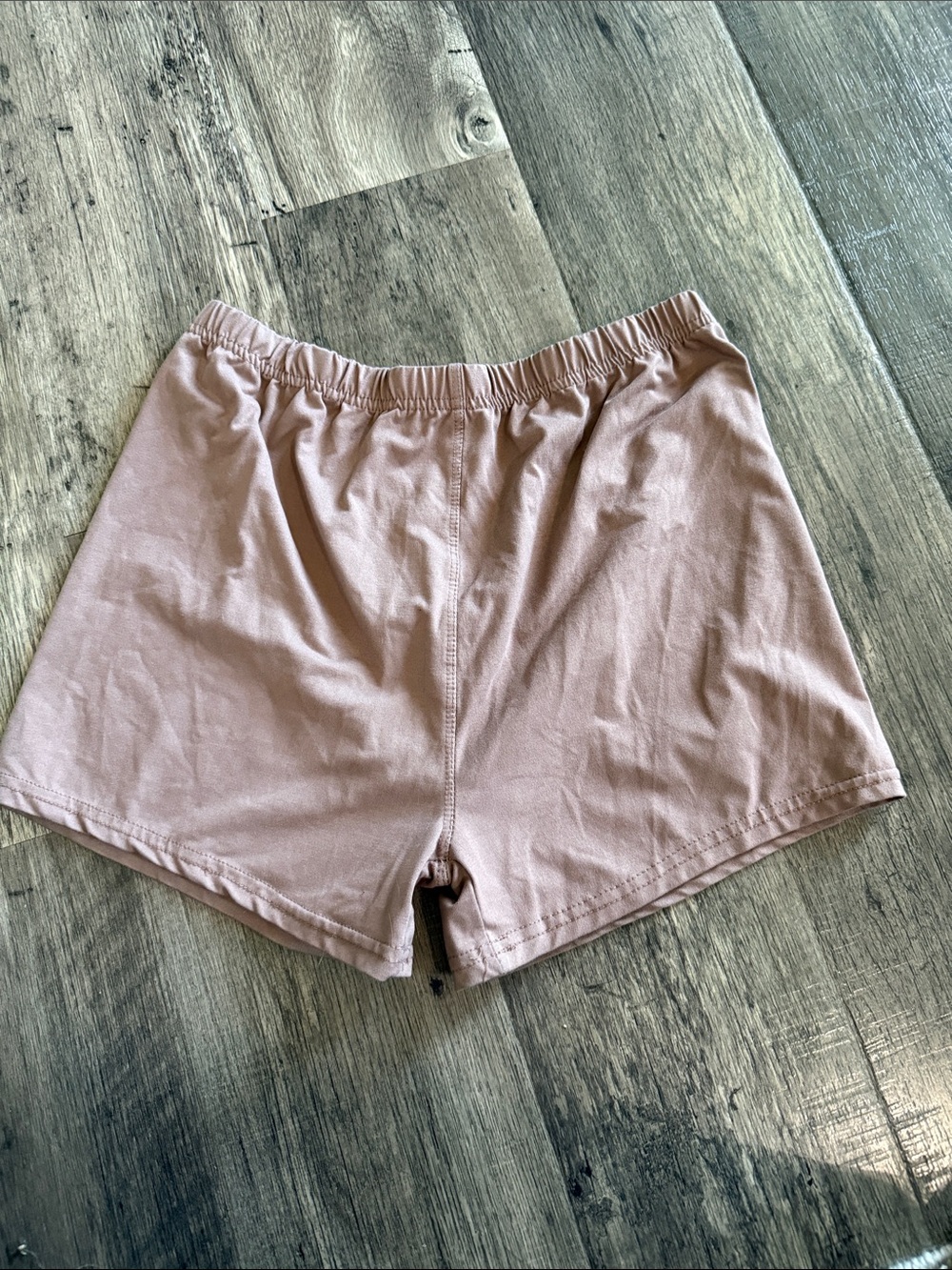 Always Girls Taupe Elastic Waist Shorts
